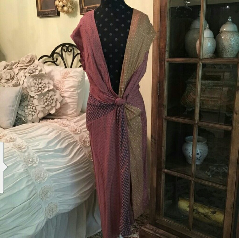 Free People boho print dress NWOT